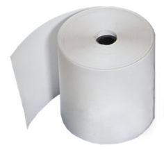 3" X 3 3/16" Single Ply paper rolls 195'