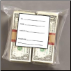 Currency Strap Bags 8.5"  X  7.5"